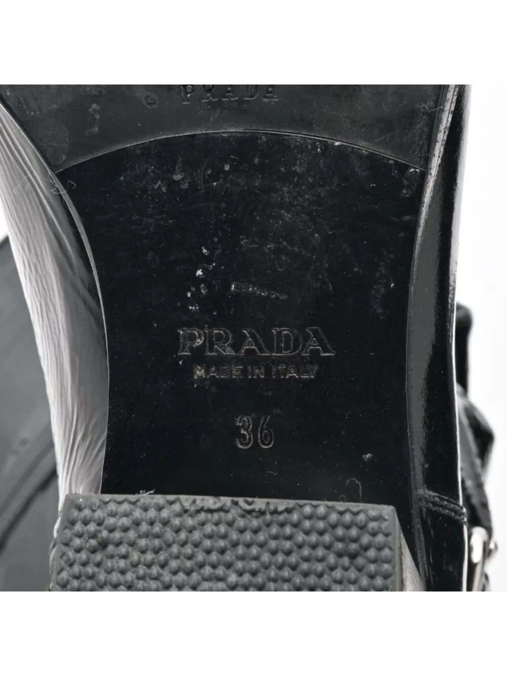 Prada Long Boots Black Leather